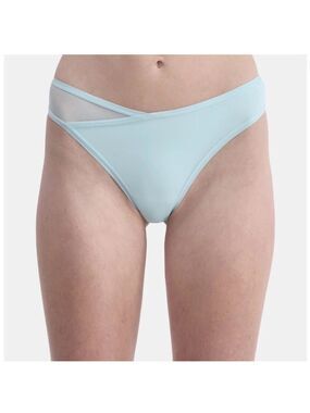 No Boundaries Micro Thong Panty with Mesh, Women’s Plus Sizes XXXL